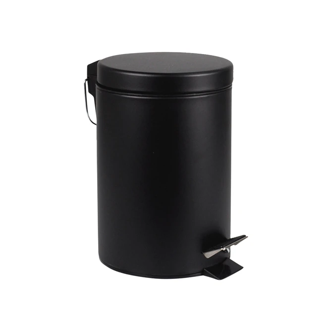 Pedaalemmer BRASQ 12 liter zwart