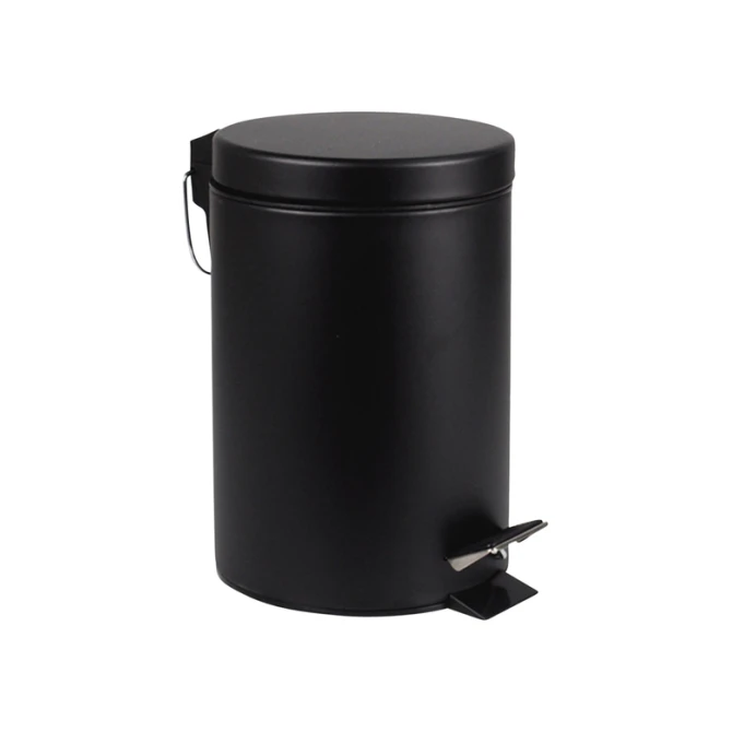 Pedaalemmer BRASQ 20 liter zwart