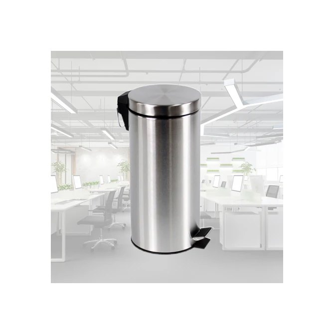 Pedaalemmer BRASQ 30 liter rvs