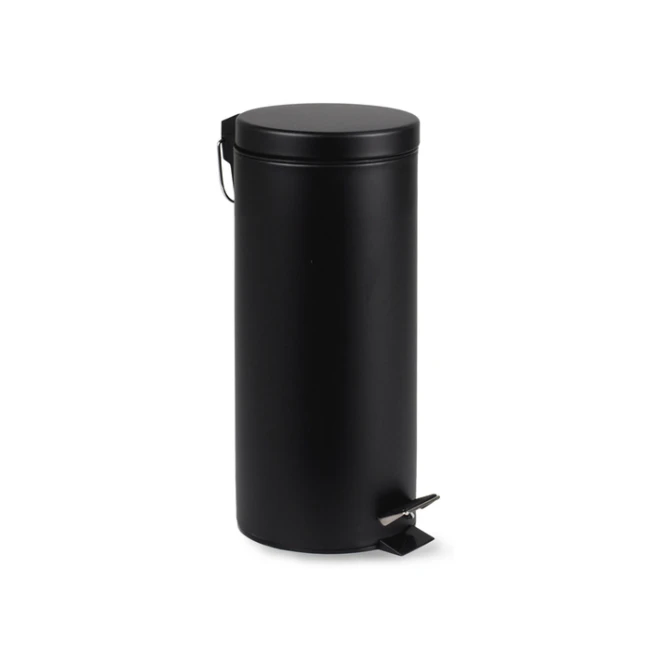 Pedaalemmer BRASQ 30 liter zwart