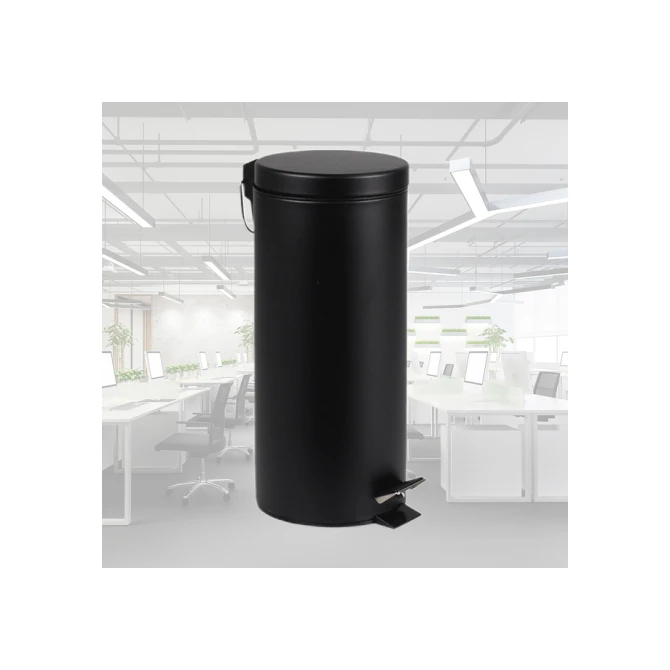Pedaalemmer BRASQ 30 liter zwart