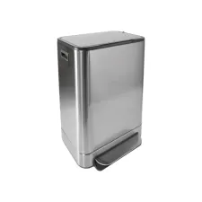 Pedaalemmer Desq 40 liter rvs zilver