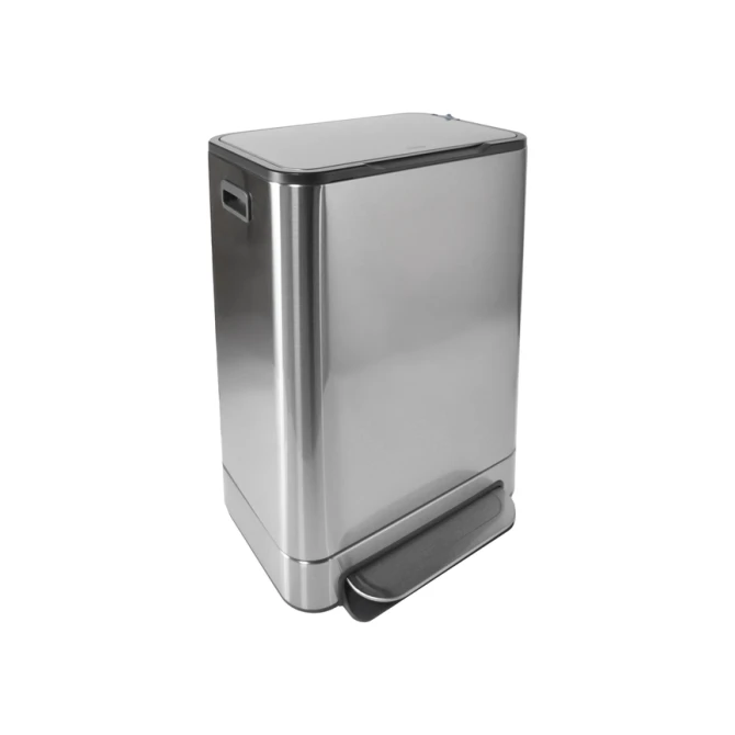 Pedaalemmer Desq 40 liter rvs zilver