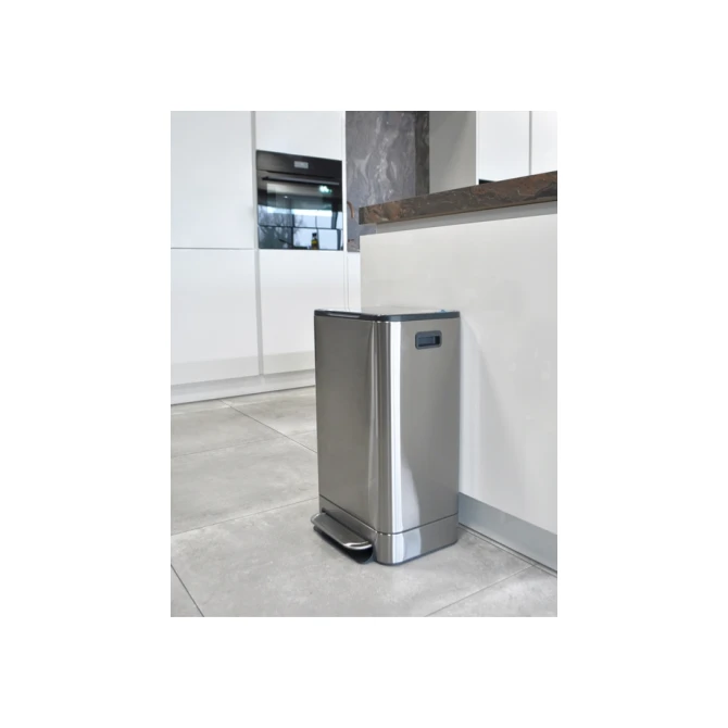 Pedaalemmer Desq 40 liter rvs zilver