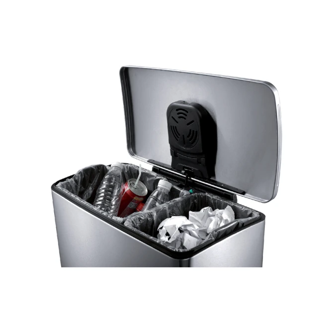 Pedaalemmer EKO E-Cube 18+28 liter rvs