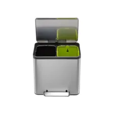 Pedaalemmer EKO EcoCasa Recycler 15+15 liter rvs Pedaalemmer EKO EcoCasa Recycler 15+15 liter rvs