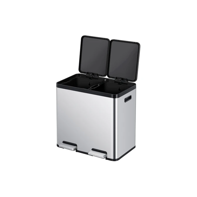 Pedaalemmer EKO Essential Recycler 2x22 liter rvs