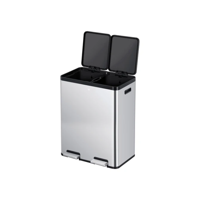 Pedaalemmer EKO Essential Recycler 2x30 liter rvs
