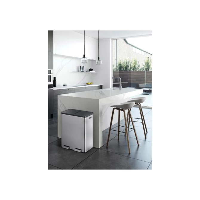 Pedaalemmer EKO Essential Recycler 2x30 liter rvs