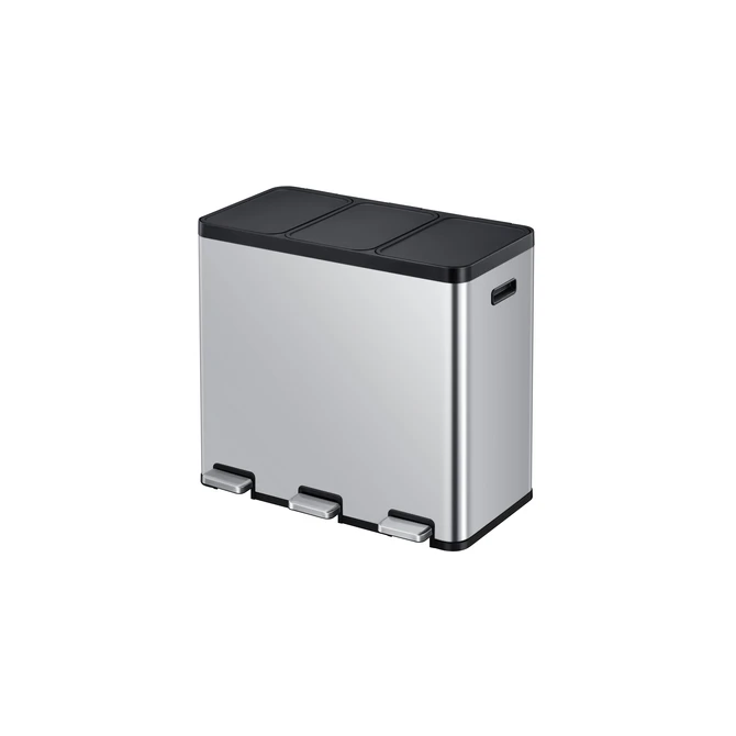 Pedaalemmer EKO Essential Recycler 3x20 liter rvs