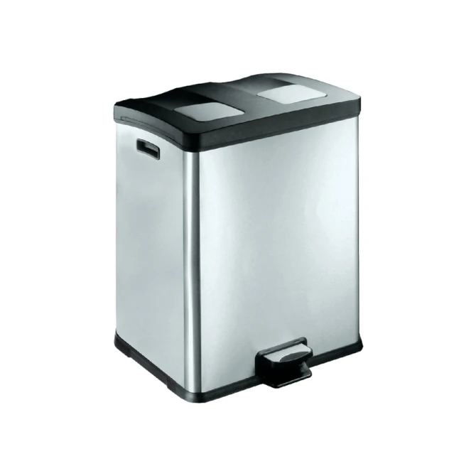 Pedaalemmer EKO Rejoice 2x30 liter mat rvs
