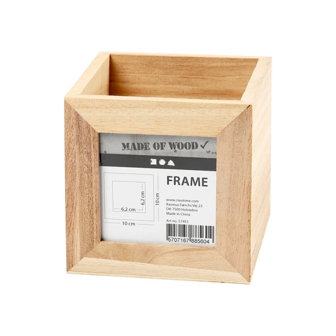 Pennenbakje Creativ Company 10x10x10cm hout