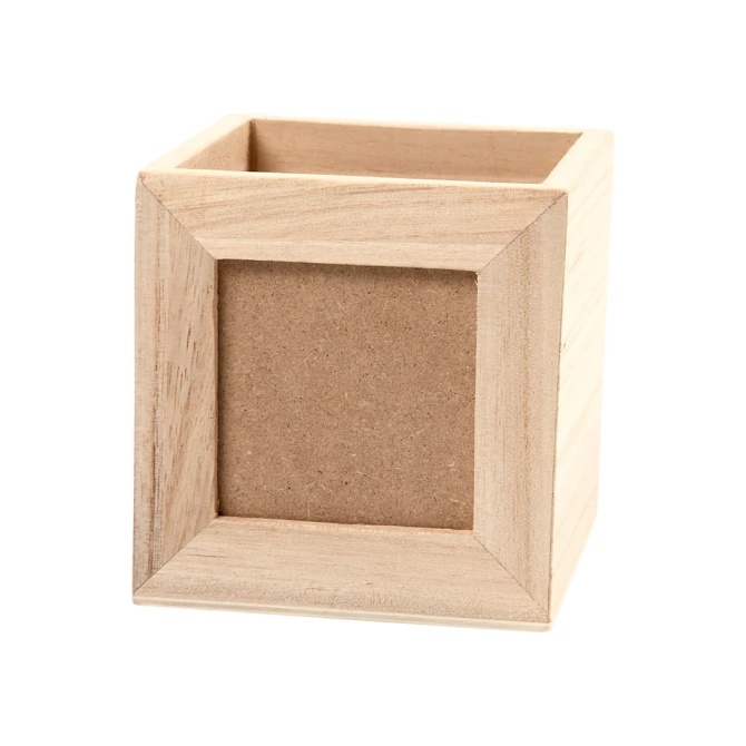 Pennenbakje Creativ Company 10x10x10cm hout