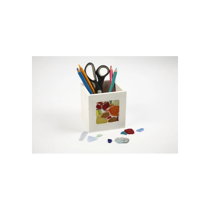 Pennenbakje Creativ Company 10x10x10cm hout