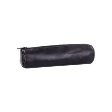 Pennenetui Oxford 22x6cm leer rond zwart