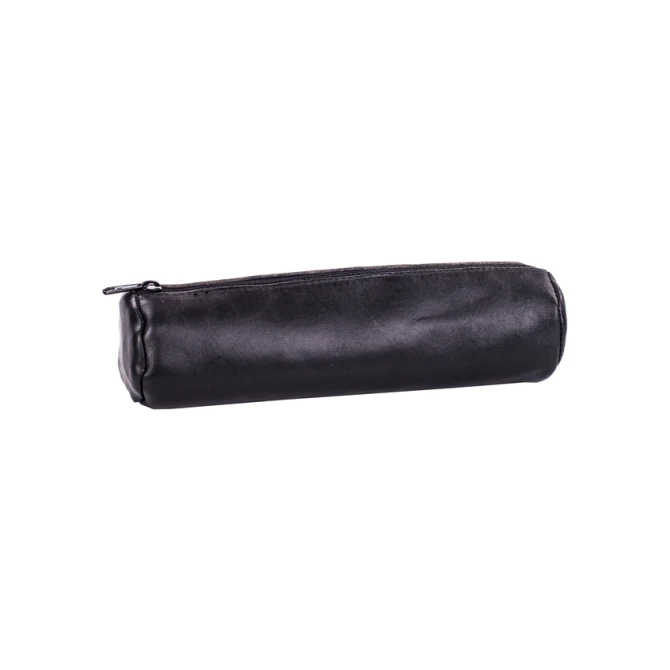 Pennenetui Oxford 22x6cm leer rond zwart