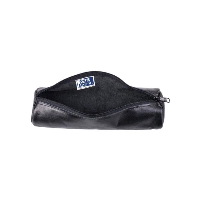 Pennenetui Oxford 22x6cm leer rond zwart