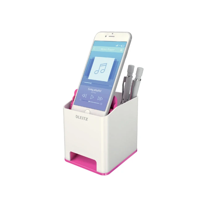 Pennenhouder Leitz WOW wit/roze