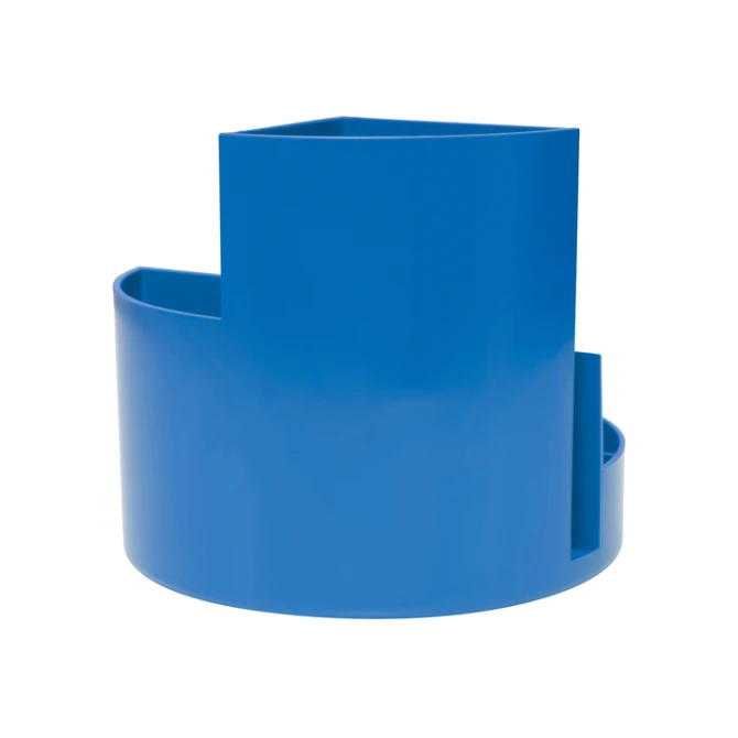 Pennenkoker MAUL roundbox Blauwe Engel recycled 6 vaks blauw