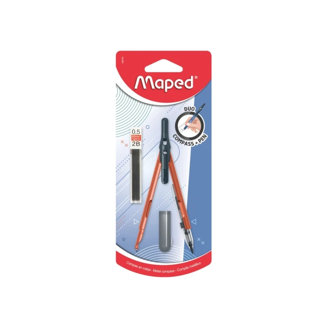 Penpasser Maped 3-delig assorti