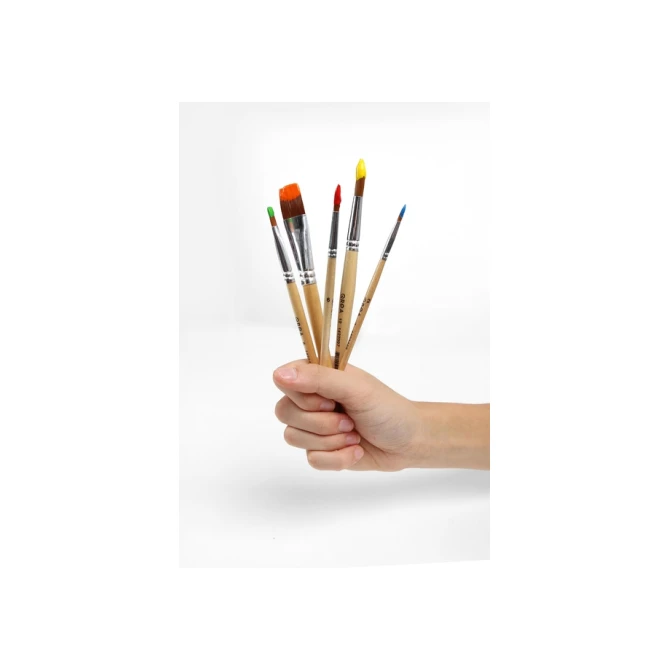 Penseel Qrea synthetisch haar nr 10 breedte 6,6mm