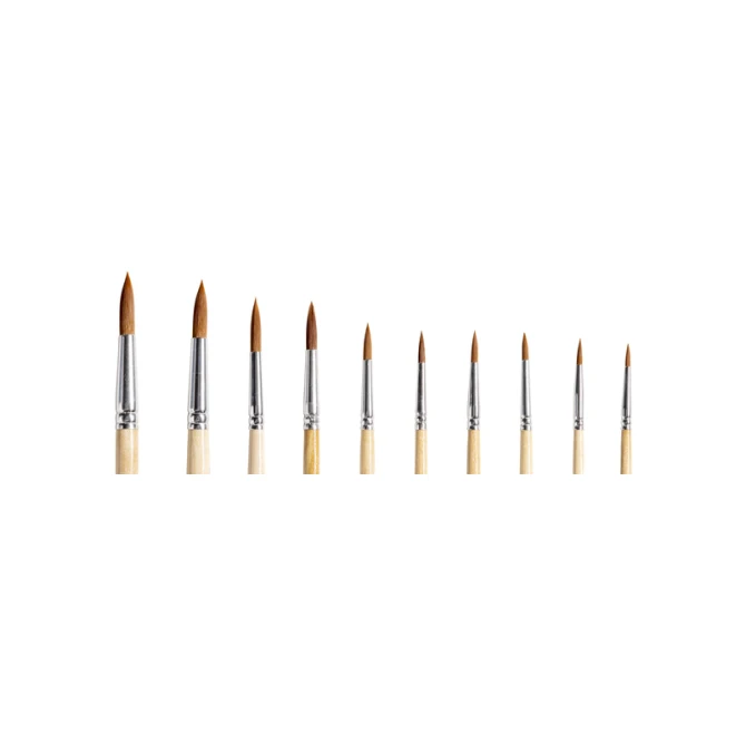 Penseel Qrea synthetisch haar set à 10 breedtes