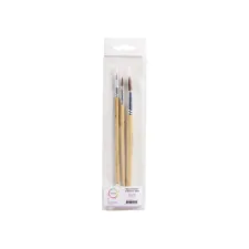 Penseel Qrea synthetisch haar set à 3 breedtes