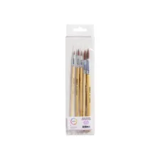 Penseel Qrea synthetisch haar set à 5 breedtes