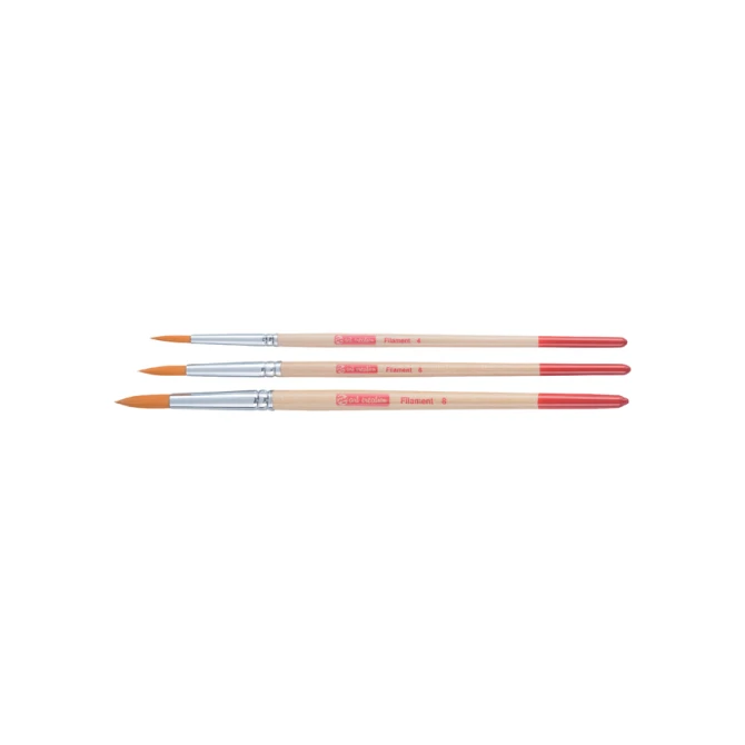 Penseel Talens Art Creation filament rond assorti set à 3 stuks