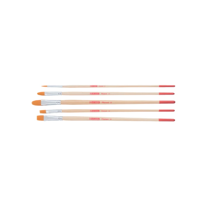 Penseel Talens Art Creation filament rond en plat set à 5 stuks