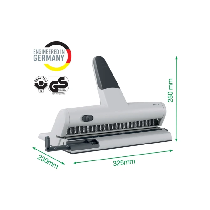 Perforator Leitz 5115 heavy duty 23 gaats zilver
