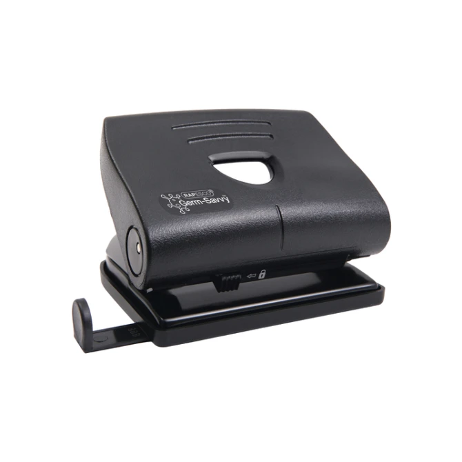 Perforator Rapesco Germ-Savvy Heavy Duty 820-P antibacterieel 2-gaats zwart