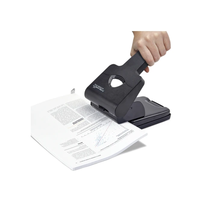 Perforator Rapesco Germ-Savvy Heavy Duty HD865-P antibacterieel 2-gaats zwart