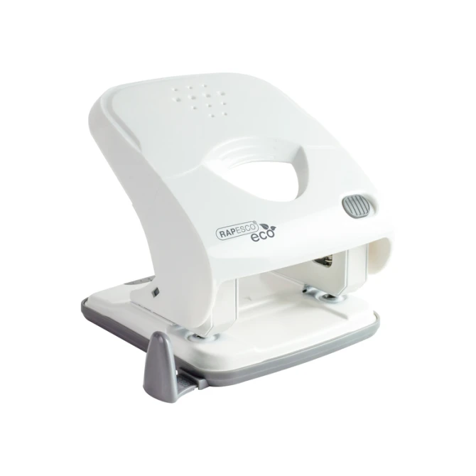 Perforator Rapesco Germ-Savvy Less Effort Eco X5-40ps antibacterieel 2-gaats wit