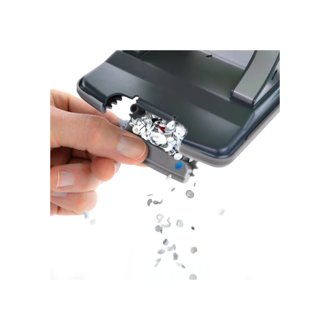 Perforator Rapesco Germ-Savvy Less Effort Eco X5-40ps antibacterieel 2-gaats zwart