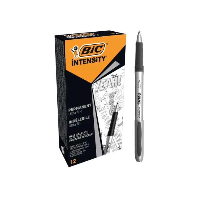 Permanent marker Bic Intensisty ultra fijn zwart
