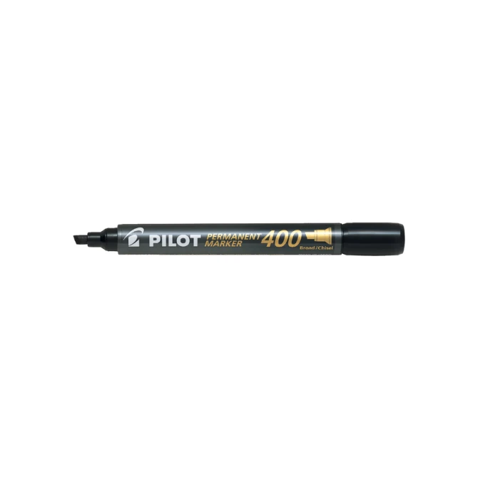 Permanent marker PILOT 400 schuin breed zwart