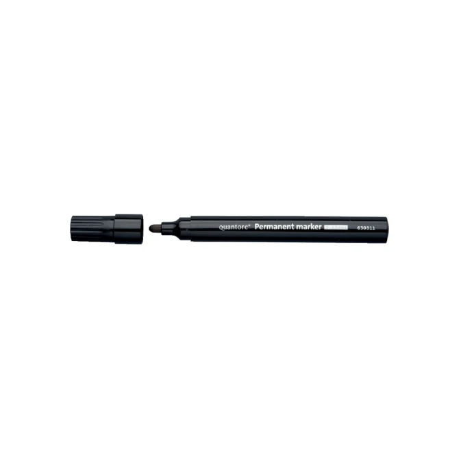 Permanent marker Quantore rond 1-1.5mm zwart
