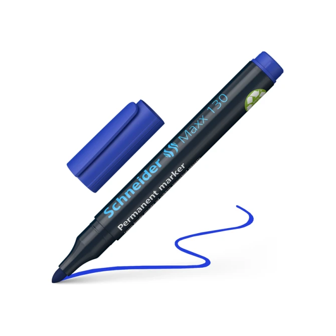 Permanent marker Schneider Maxx 130 rond 1-3mm assorti 4 stuks