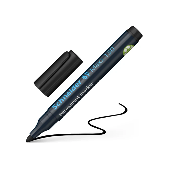 Permanent marker Schneider Maxx 130 rond 1-3mm assorti 4 stuks