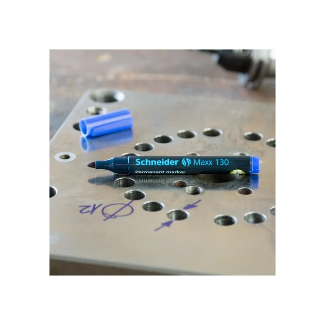 Permanent marker Schneider Maxx 130 rond 1-3mm assorti 4 stuks