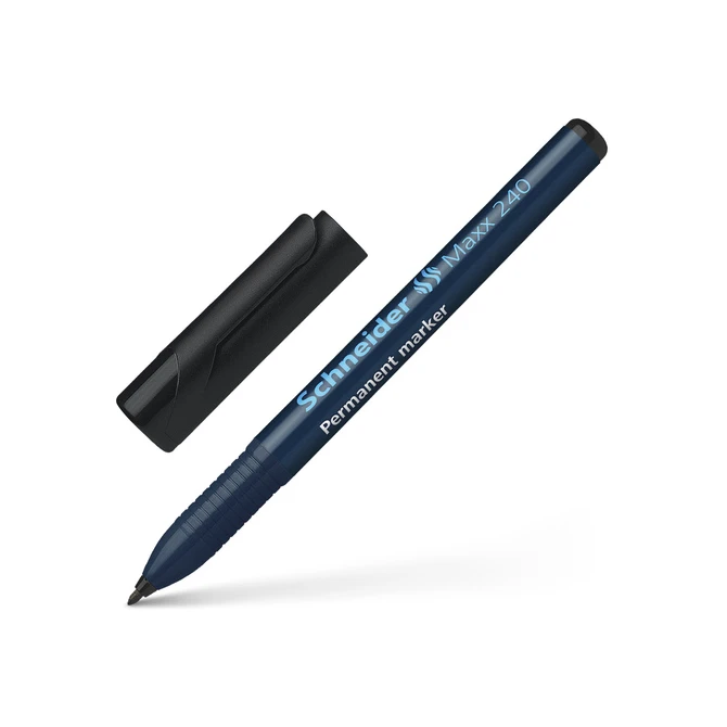 Permanent marker Schneider Maxx 240 rond 1-2mm zwart
