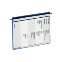 Personeelsmap Durable 5 vakken + hangrail blauw