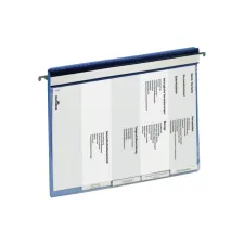 Personeelsmap Durable 5 vakken + hangrail blauw
