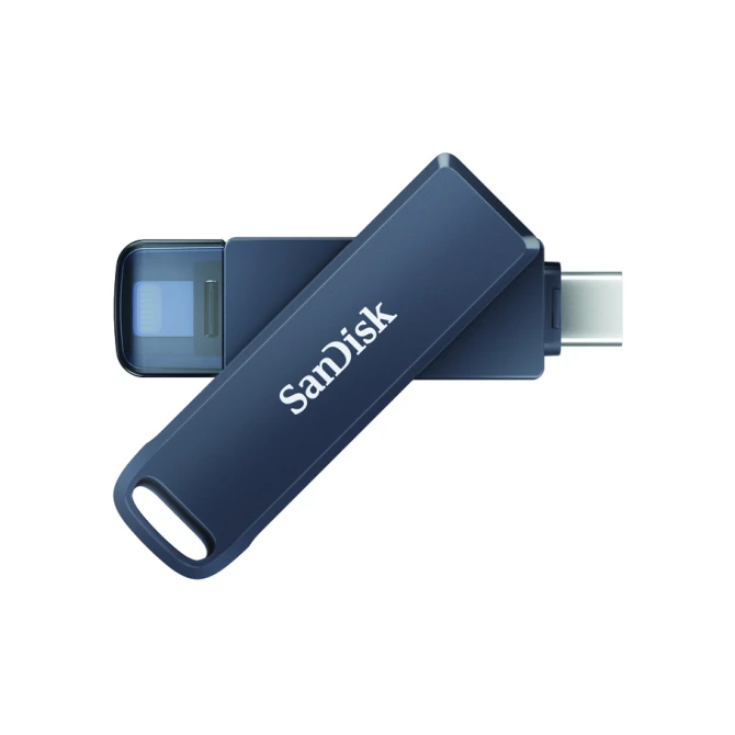 Phone Drive 128GB lightning- USB-C blauw