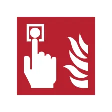Pictogram bordje Djois Brandmelder 200x200mm rood Pictogram bordje Djois Brandmelder 200x200mm rood
