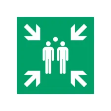 Pictogram bordje Djois Verzamelplaats 300x300mm groen Pictogram bordje Djois Verzamelplaats 300x300mm groen