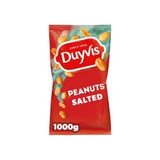 Pinda Duyvis gezouten zak1000 gram Pinda Duyvis gezouten zak1000 gram