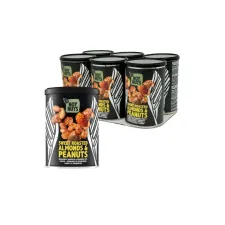 Pinda's NoyNuts gesuikerd en gebrand met amandelen blik 135 gram Pinda's NoyNuts gesuikerd en gebrand met amandelen blik 135 gram