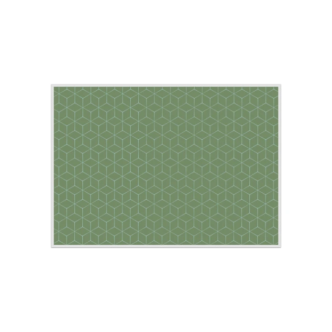 Placemat IEZZY hexagon groen 6 stuks